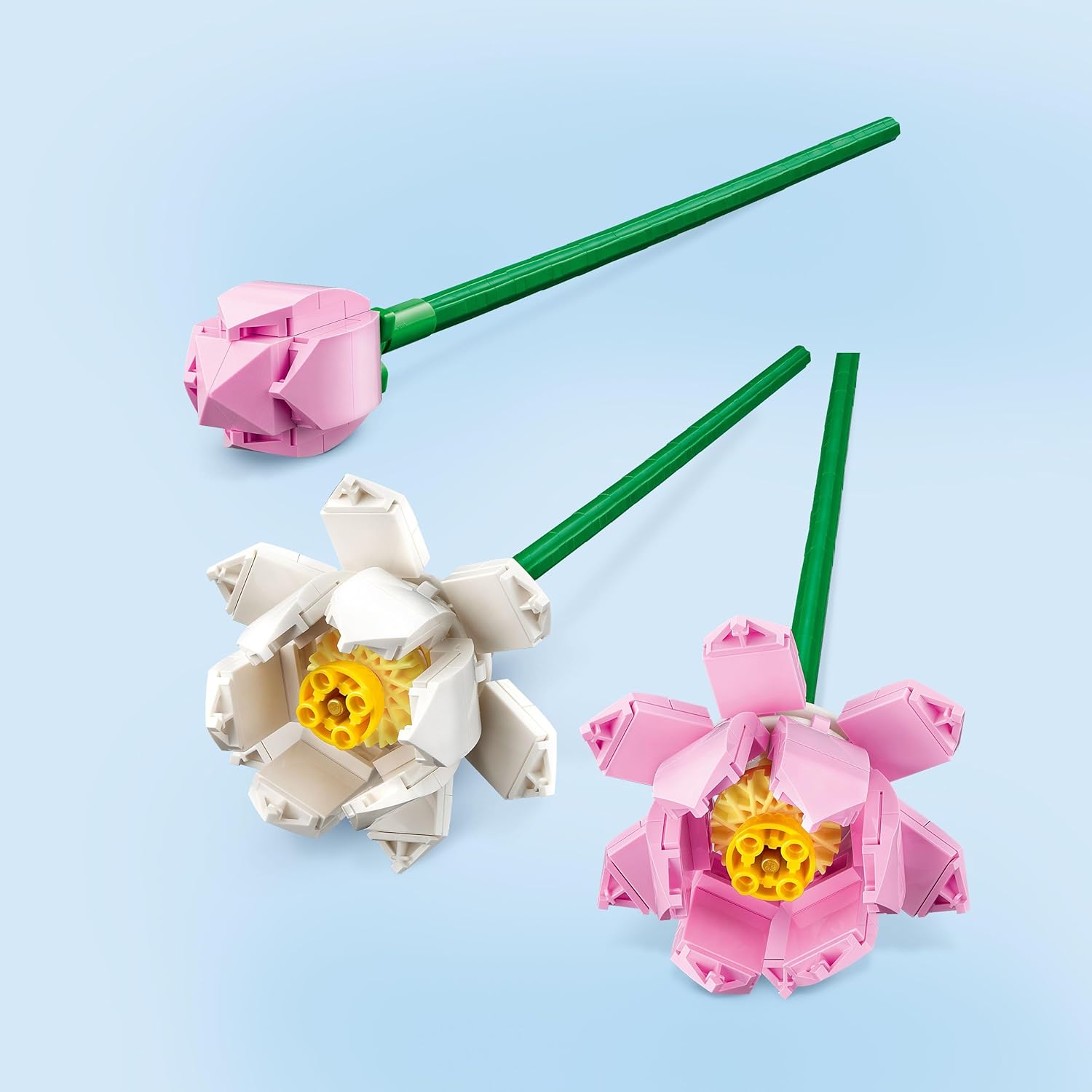 LEGO Botanicals Lotus Flowers - Faux Flower Bouquet Building Set for 8+ Year Old Girls and Boys - Bedroom Decoration or Desk Decor - Botanical Collection Birthday Gift Idea - 40647