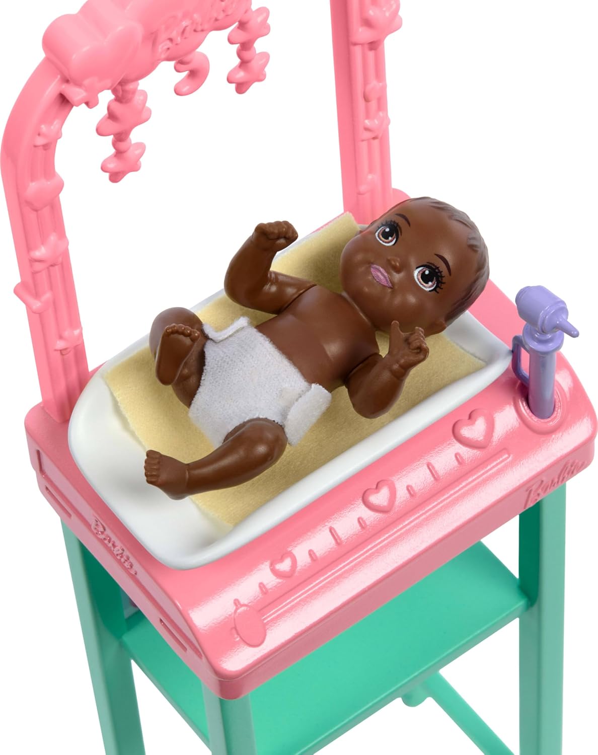 Barbie Baby Doctor Doll Playset with Baby Patient, Pink Scrubs, Exam Table, Medical Accessories & Furniture, Career Role-Play Toy for Kids 3+