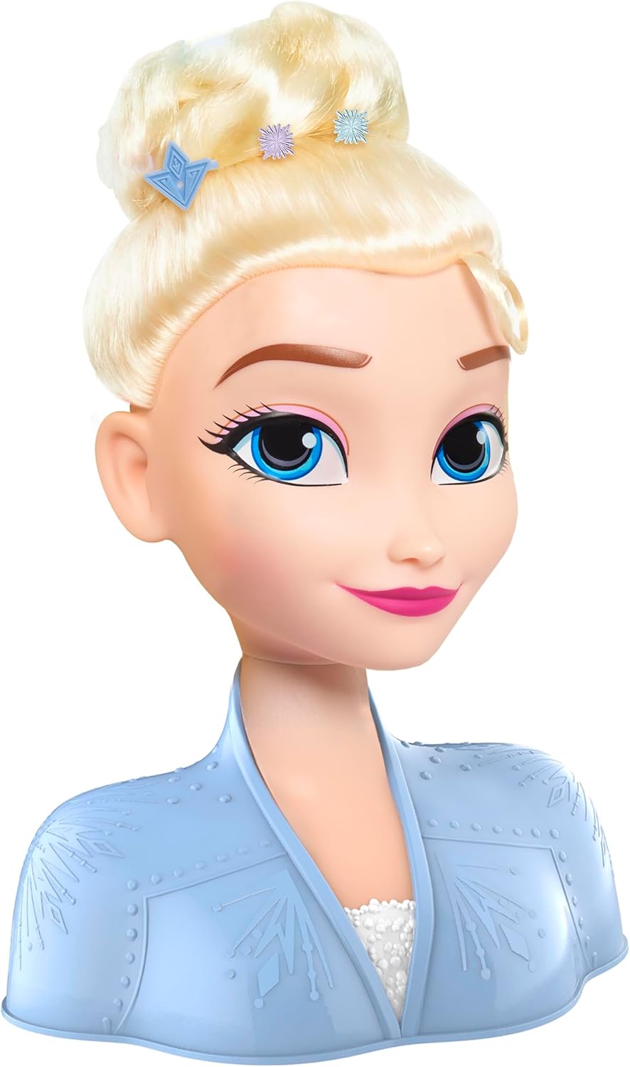 Disney Frozen 2 Elsa Styling Head, 14-Pieces, Hair Styling Doll for Kids, Ages 3+
