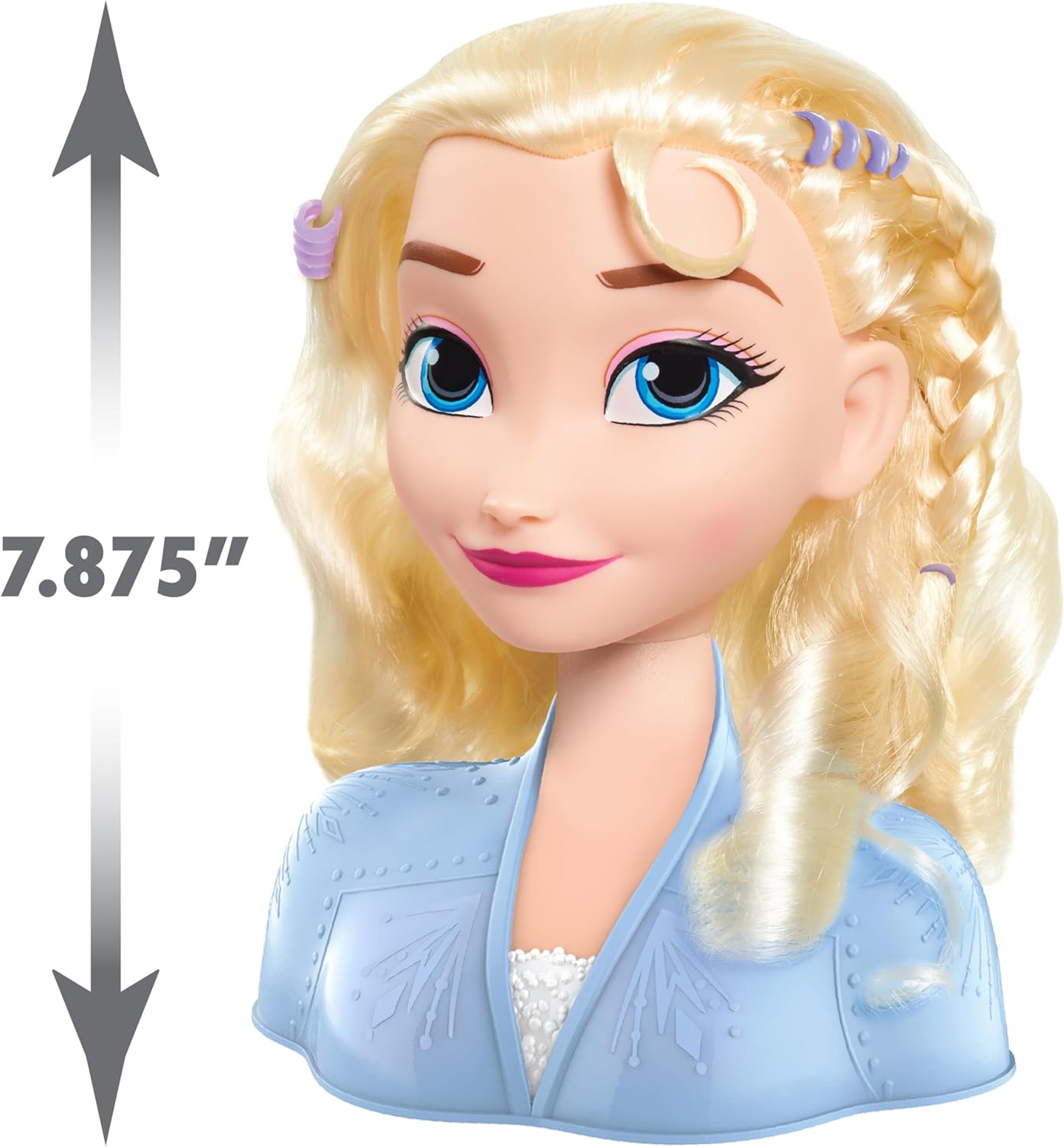 Disney Frozen 2 Elsa Styling Head, 14-Pieces, Hair Styling Doll for Kids, Ages 3+