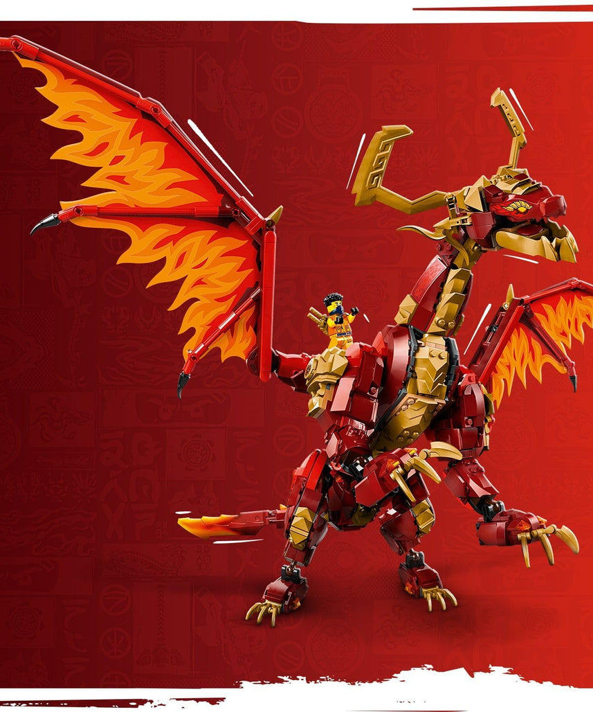 LEGO NINJAGO Source Dragon of Motion Figure Set, Ninja Adventure Toys for Boys & Girls, with 6 Minifigures Incl. Characters Kai & Arin, Dragons Rising Birthday Gift for kids & Teens aged 12 Plus 71822