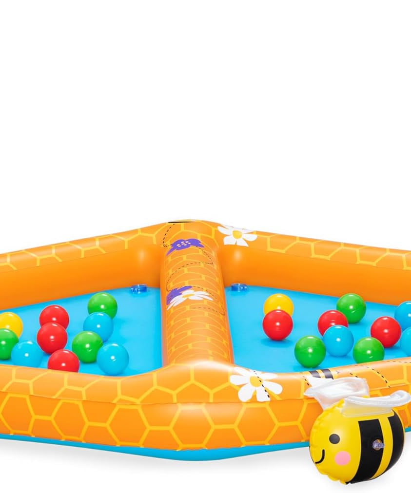 Bestway Lil' Beehive Paddling Pool & Ball Pit, 127 x 119 x 61 cm
