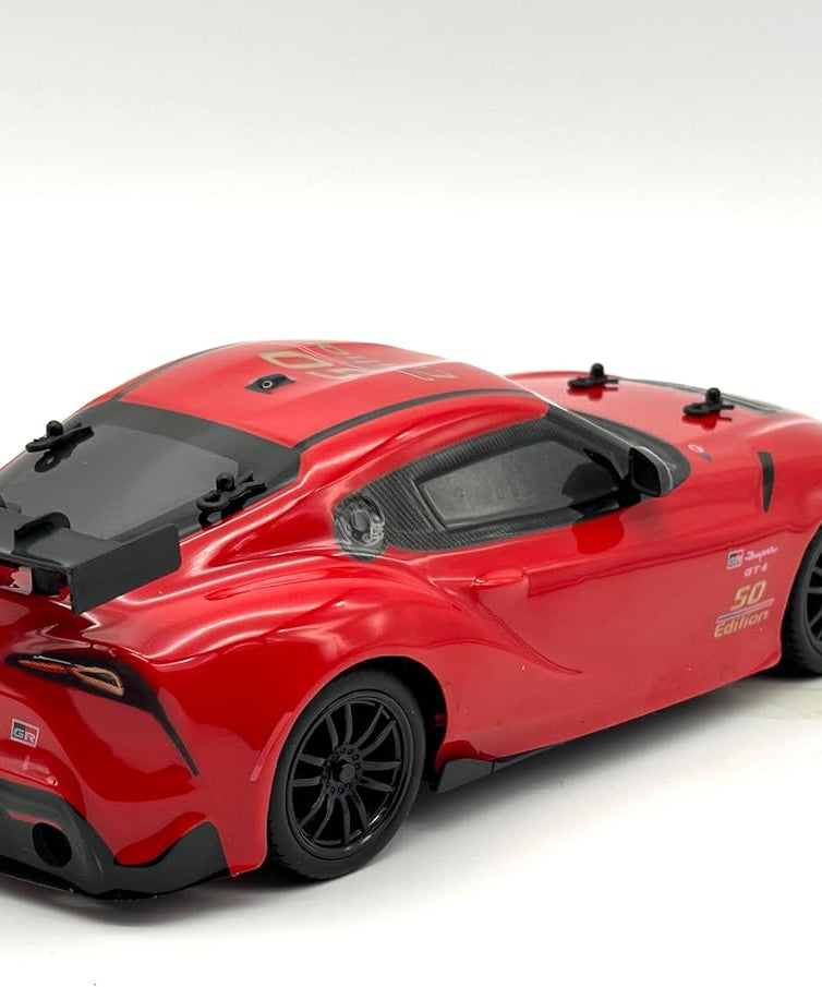D-Power 1:16 Toyota Supra GT4 RC Car, 2.4GHz Remote Control Vehicle, Rechargeable Battery, Ages 6+