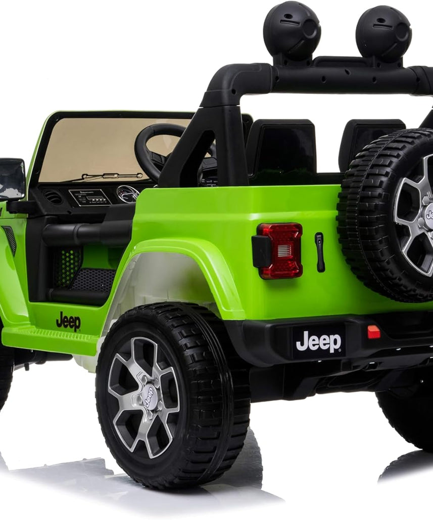 Lovely Baby LB 555EL Jeep Ride-On Car for Kids, 2-6 Years, Electric 4-Motor Off-Road Vehicle, Remote Control, Key Start, LED Lights, MP3/USB Music, EVA Wheels, Leather Seat – Green, Red, Orange, or Pink