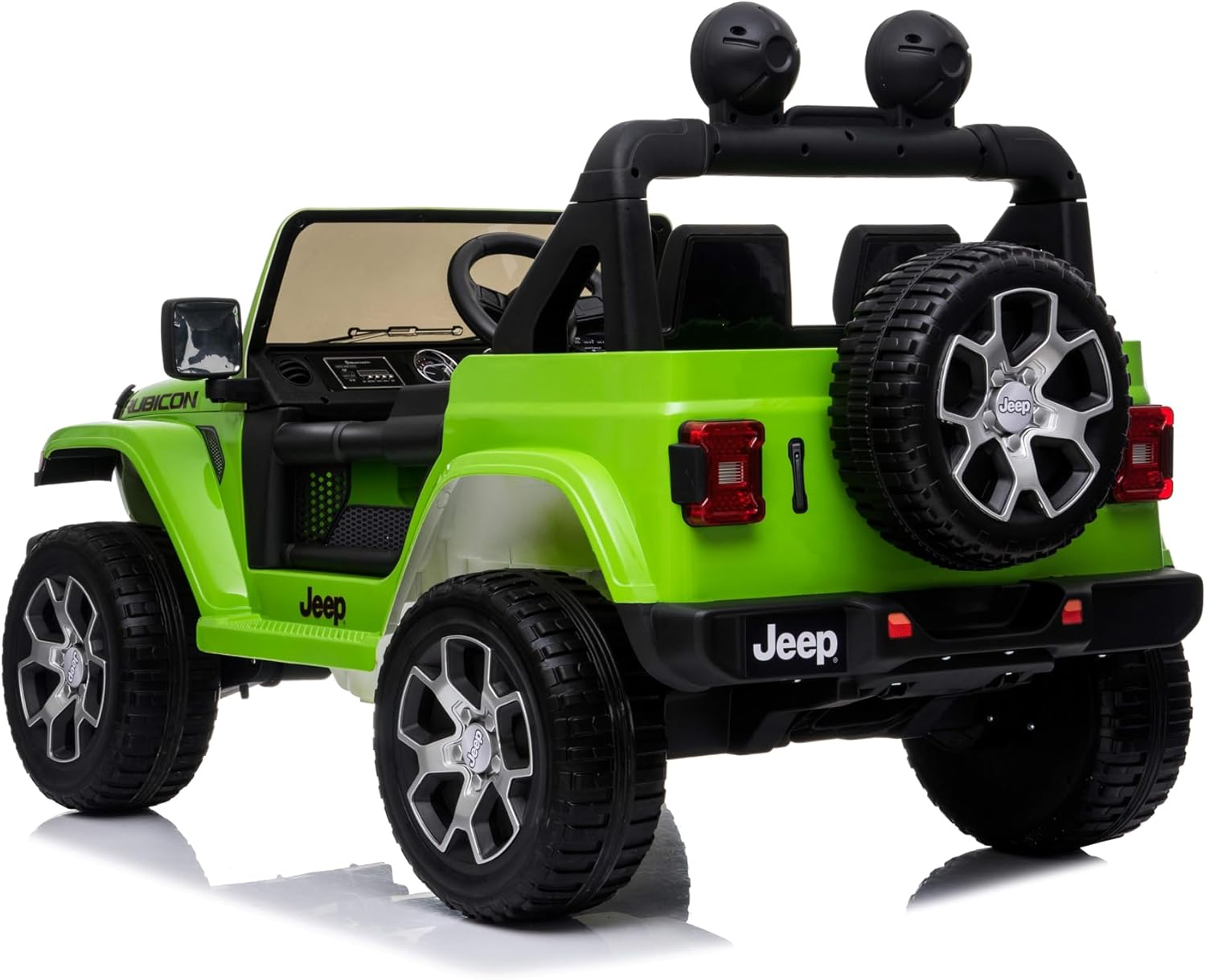 Lovely Baby LB 555EL Jeep Ride-On Car for Kids, 2-6 Years, Electric 4-Motor Off-Road Vehicle, Remote Control, Key Start, LED Lights, MP3/USB Music, EVA Wheels, Leather Seat – Green, Red, Orange, or Pink