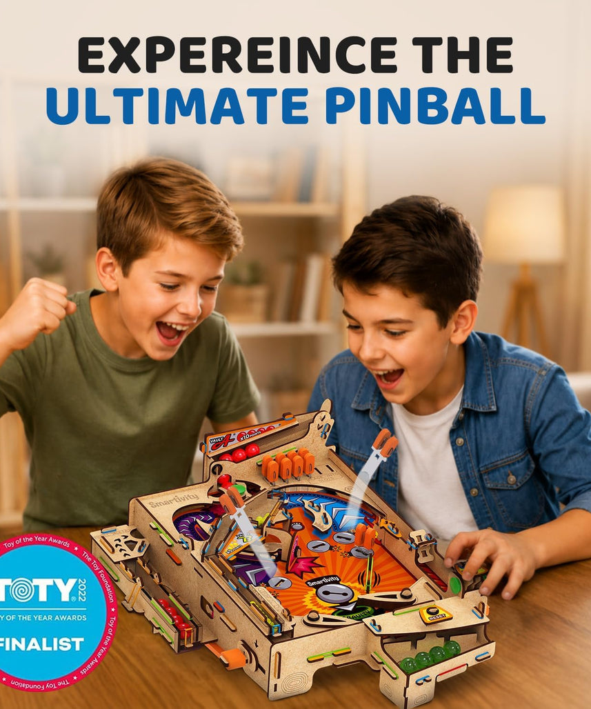 Smartivity Pinball Machine STEM DIY Fun Toy, Educational & Construction based Activity Game Kit for Kids 8 to 14, Best Gift for Boys & Girls, Learn Science Engineering Project