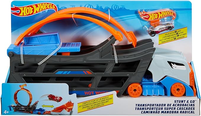 Hot Wheels Stunt and Go Transporter Truck