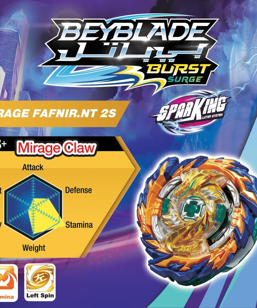 Takara Tomy-Beybattle Burst - The Original Beyblade International Mirage Fafnir S5