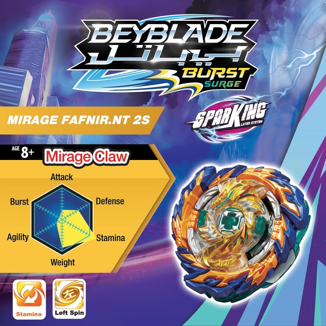 Takara Tomy-Beybattle Burst - The Original Beyblade International Mirage Fafnir S5