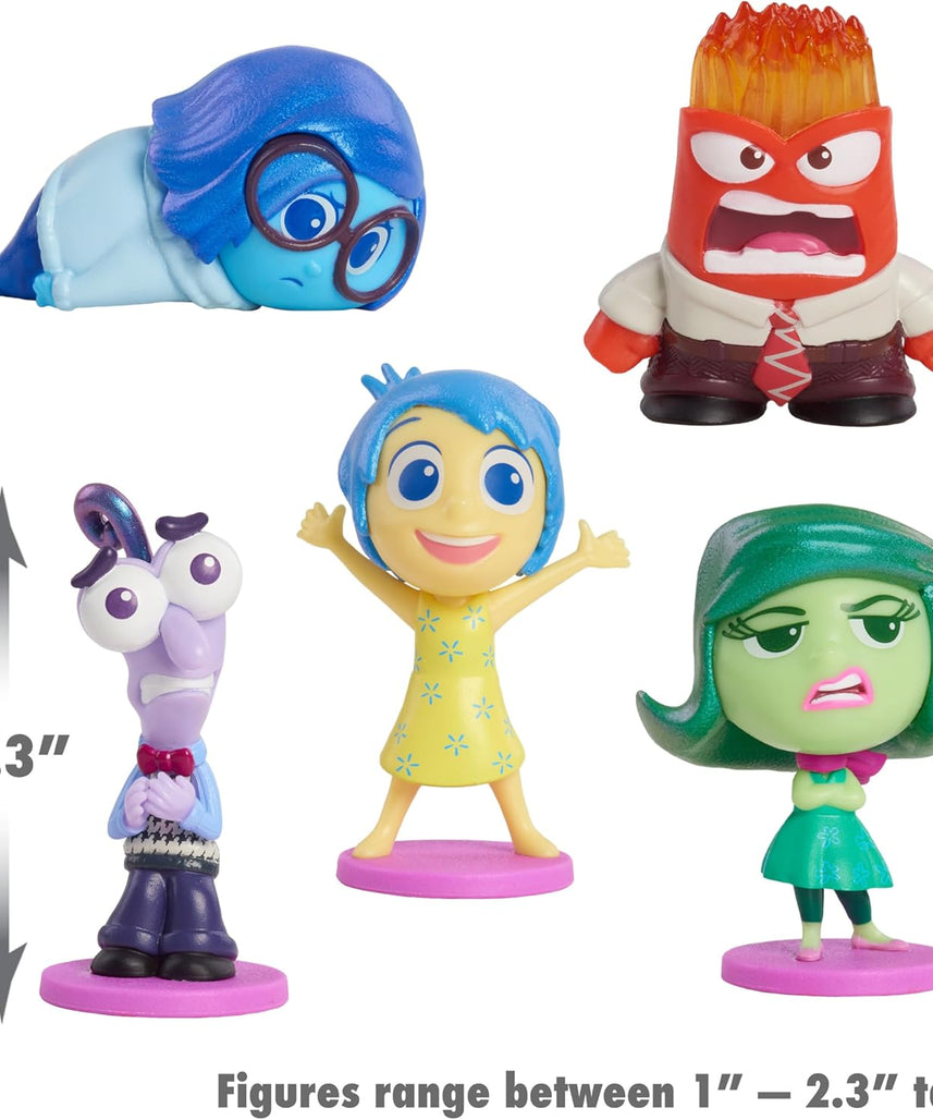 Disney & Pixar Inside Out 2 All the Feels Figure Set, 5 Mini Collectible Figures for Kids Ages 3+ by Just Play