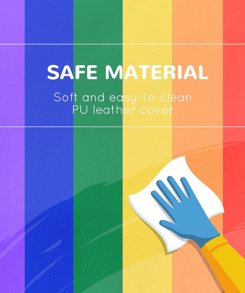 12 Piece Soft Play Foam Blocks Set for Toddlers, Baby Climbing Stacking Building Blocks, Indoor Learning Activity Toy, Safe PU Foam Playset, Ages 18 Months+