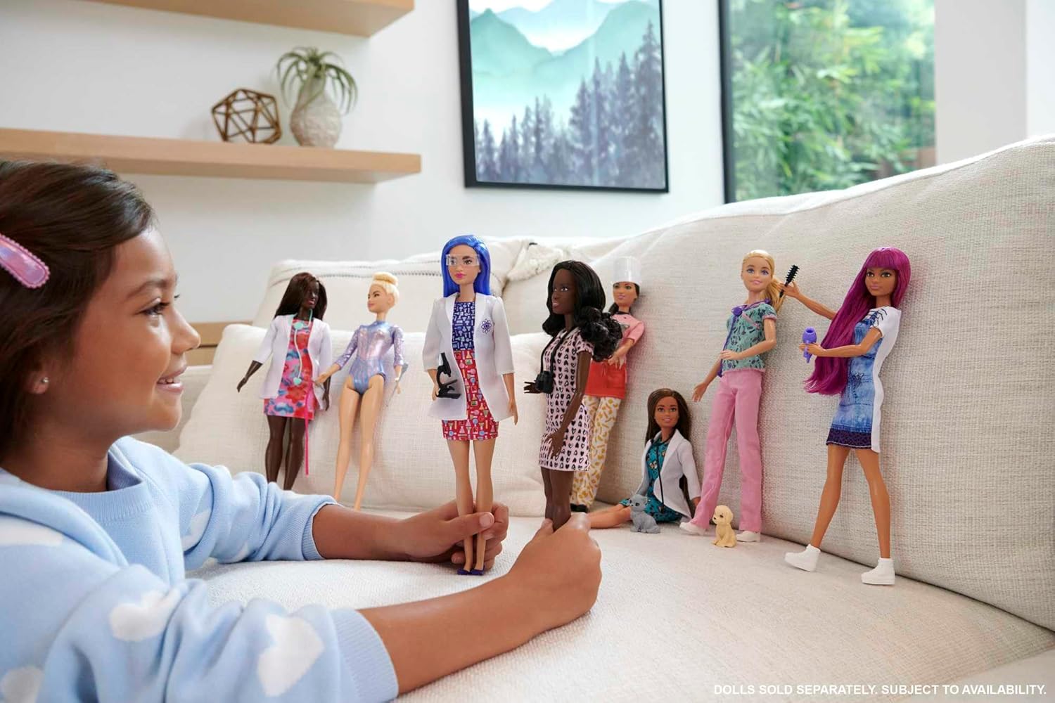 Barbie Dolls in Career-Themed Outfits