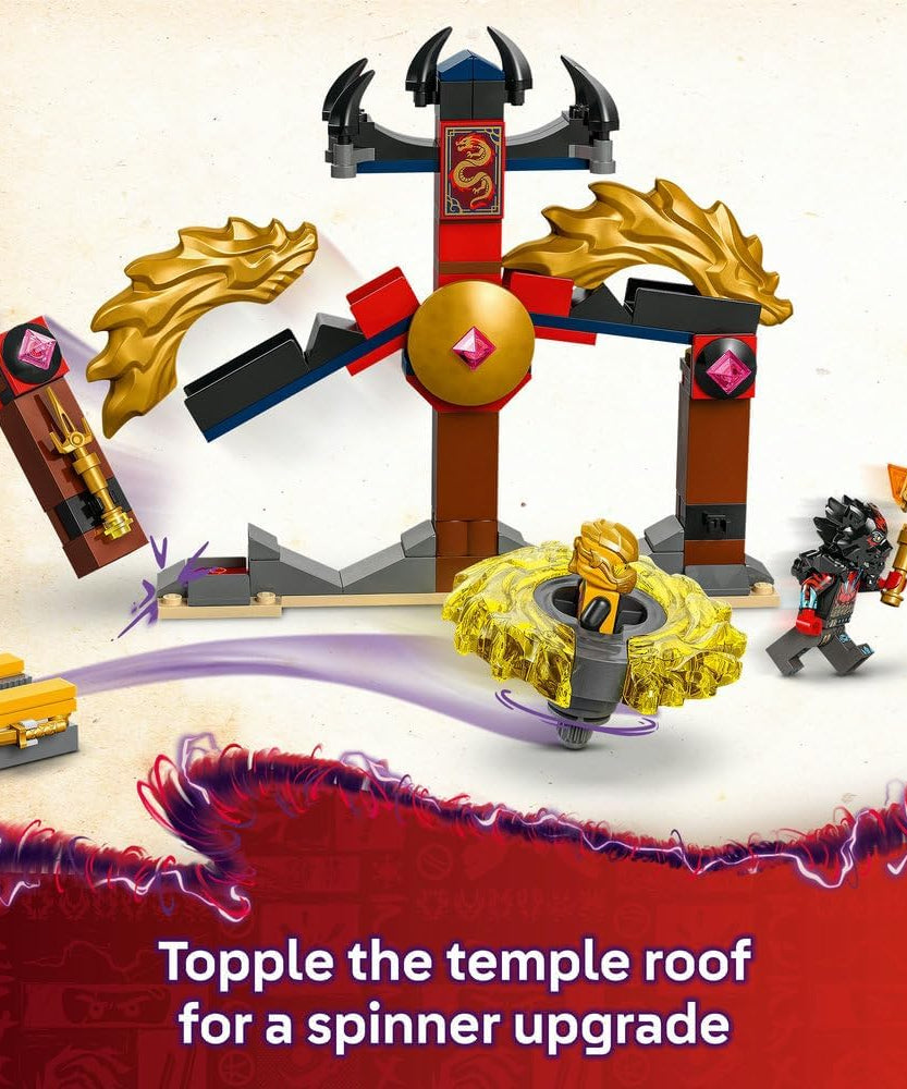 LEGO NINJAGO Dragon Spinjitzu Battle Pack Set with 2 Minifigures, Launchers & Flying Elements - Action Ninja Toy for 6+ Year Old Boys & Girls - Ramadan Gifts for Dragons Rising TV Show Fans - 71826