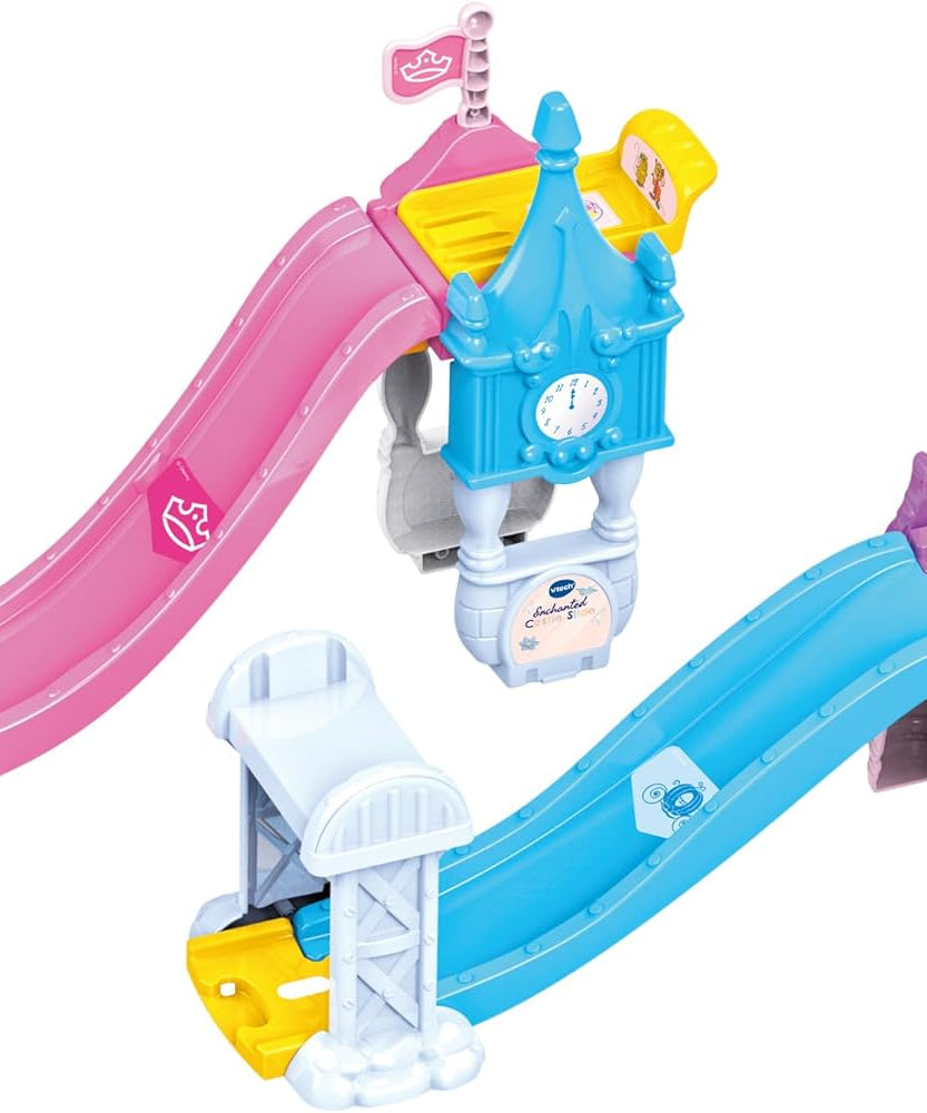 VTech, Toot-Toot Drivers, Enchanted Castle Slide, Disney Princess Playset, with Cinderella Vehicle, Lights, Songs, Phrases, Interactive, for Kids Ages 1-5+