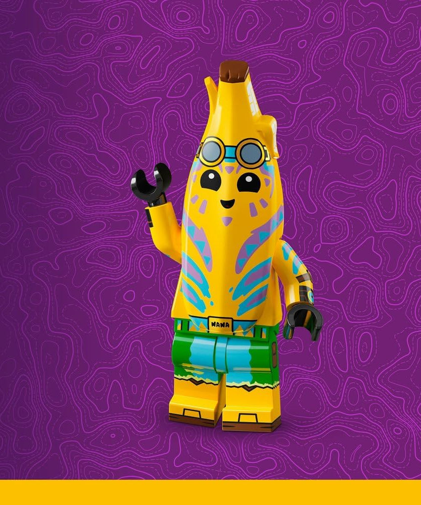 LEGO Fortnite Klombo Toy - Play & Display Dino Figure with Oro and Island Peely Minifigures - Gift for 10+ Year Old Boys, Girls & Gaming Fans - 77077