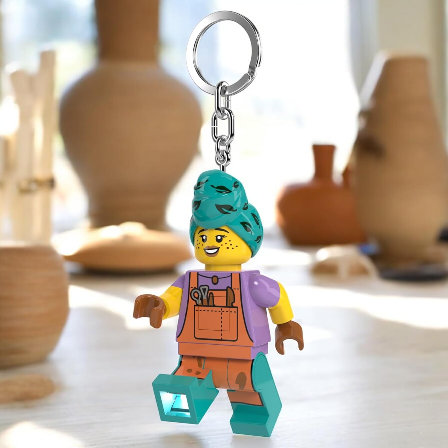 Lego IQ Minifigures Keychain Light_Ceramic Girl