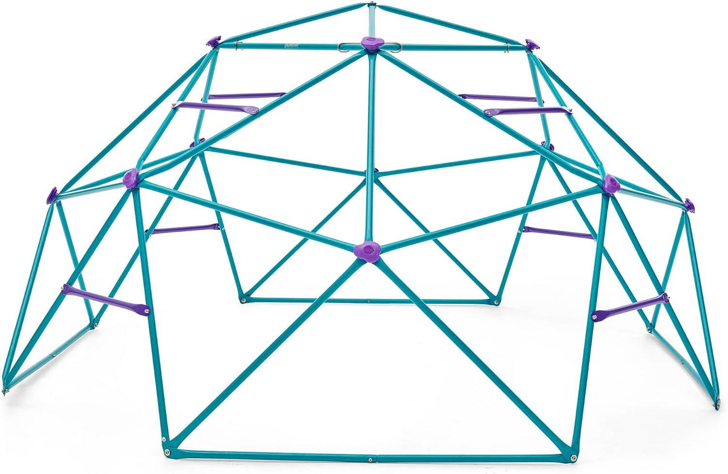 قبة معدنية للتسلق من Plum Phobos، سهلة التجميع في الفناء الخلفي ذات شكل هندسي مع سعة وزن 250 كجم، لعبة صالة ألعاب رياضية خارجية مناسبة للأطفال من الأولاد والبنات من سن 3 سنوات فما فوق