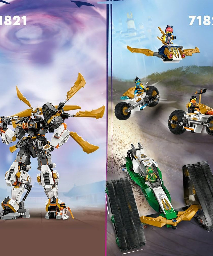 LEGO NINJAGO Source Dragon of Motion Figure Set, Ninja Adventure Toys for Boys & Girls, with 6 Minifigures Incl. Characters Kai & Arin, Dragons Rising Birthday Gift for kids & Teens aged 12 Plus 71822