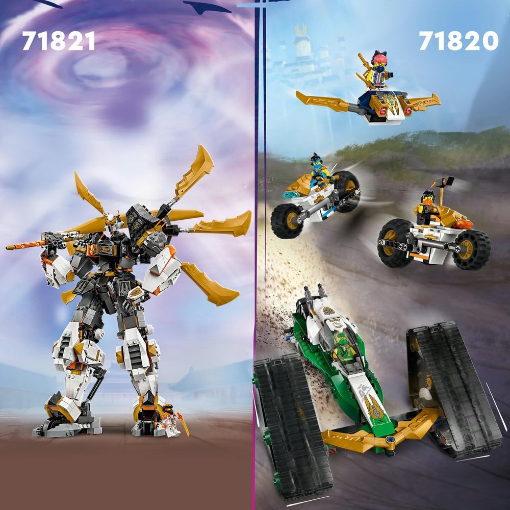 LEGO NINJAGO Source Dragon of Motion Figure Set, Ninja Adventure Toys for Boys & Girls, with 6 Minifigures Incl. Characters Kai & Arin, Dragons Rising Birthday Gift for kids & Teens aged 12 Plus 71822