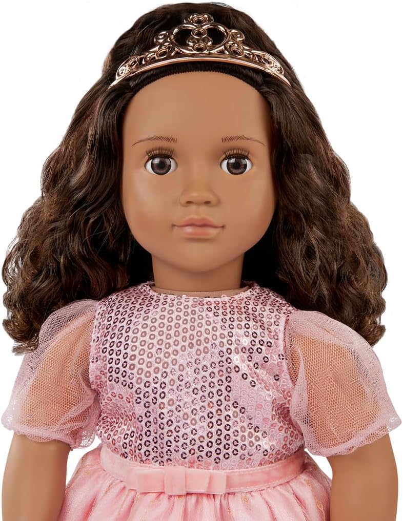 Our Generation Doll w/Princess Dress, Doll with Pink Gown & Tiara Estrella | Premium Quality Toy for Kids