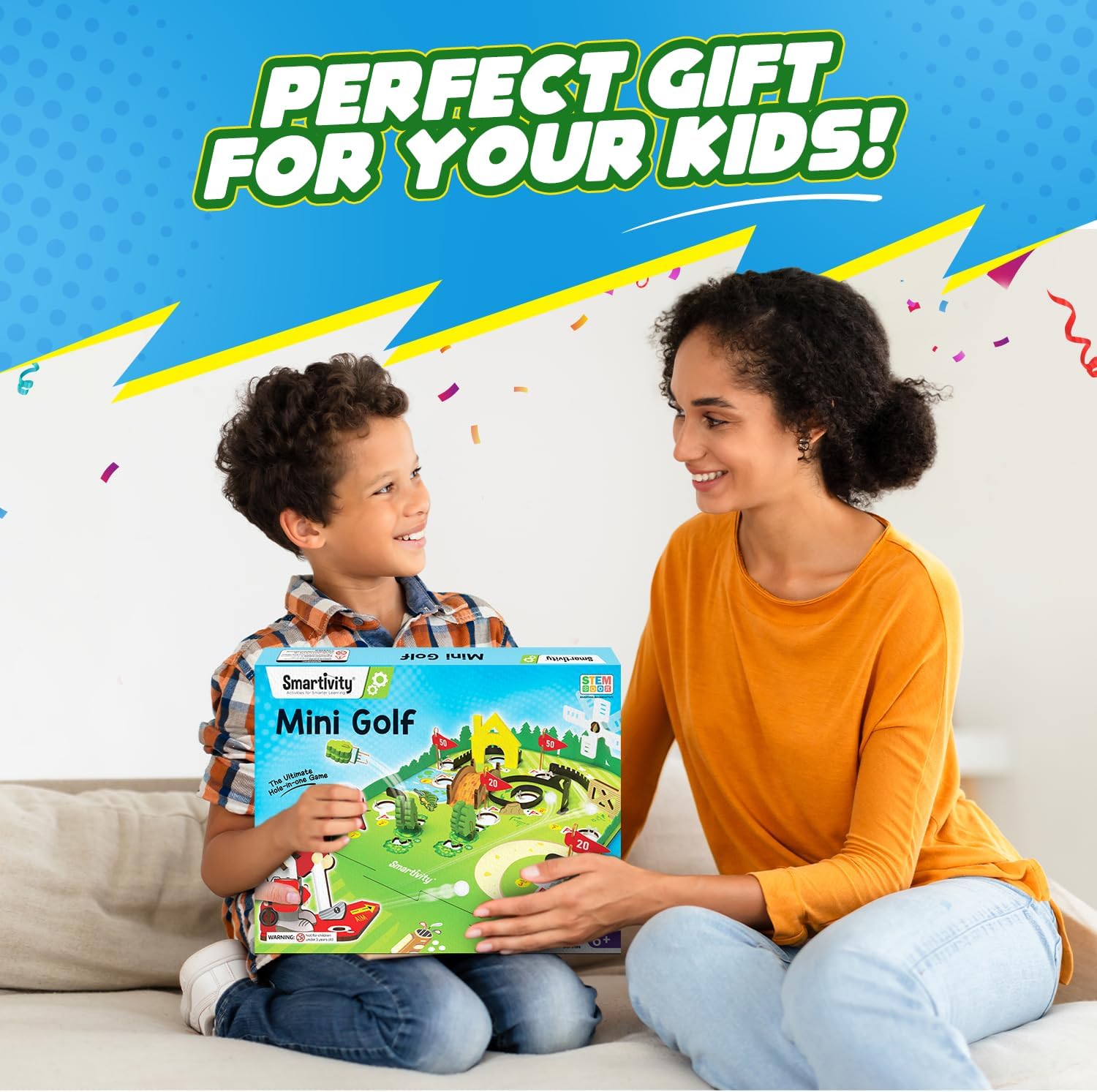 Smartivity DIY Mini Golf Tabletop Game Kit for Kids 6+ Years, STEM Wooden Construction Toy, Indoor Sports Game, Birthday Gift for Boys and Girls