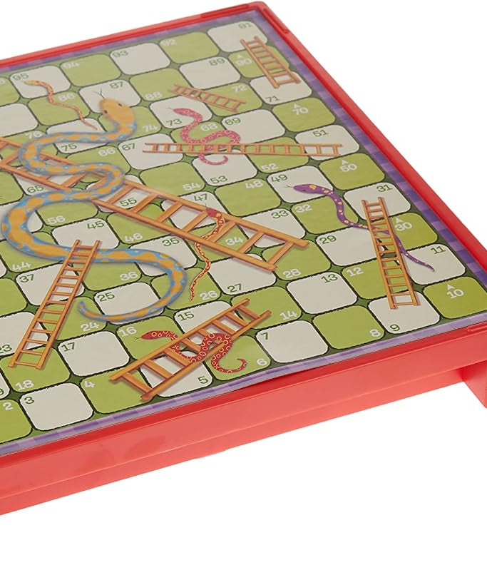 Snakes & Ladders and 4-in-a-Row Game Bundle, Board Game Set for Kids, Ages 4+