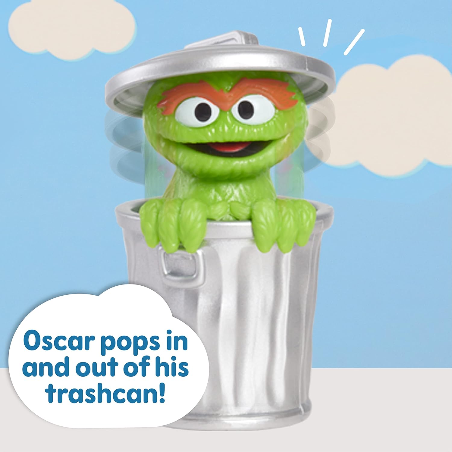 Just Play Sesame Street Neighborhood Friends, 6-Piece Poseable Figurines, Officially Licensed Toys for Kids, Ages 2+