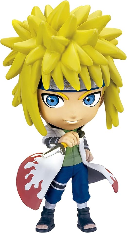 Bandai Chibi Masters Minato Namikaze Anime Figure | 8cm Anime Merch Minato Toy In Action Pose | Mini Figurine In Window Box | Collectable Naruto Figures Make Great Anime Gifts