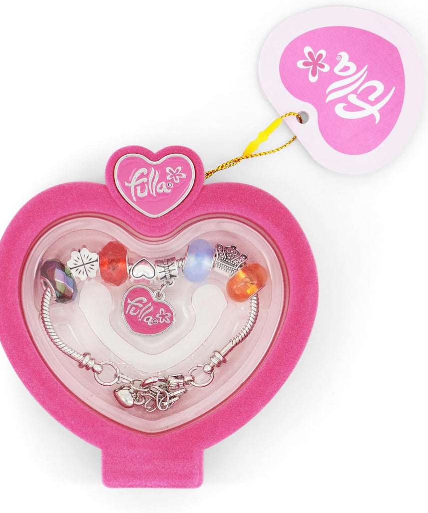 Fulla Bracelet Charm & Cheer Set for Girls Ages 3+, Pack of 8 Colorful Fashion Bracelets with Trendy Designs, Soft & Durable Accessories for Kids, Perfect Birthday Gift & Dress-Up Play