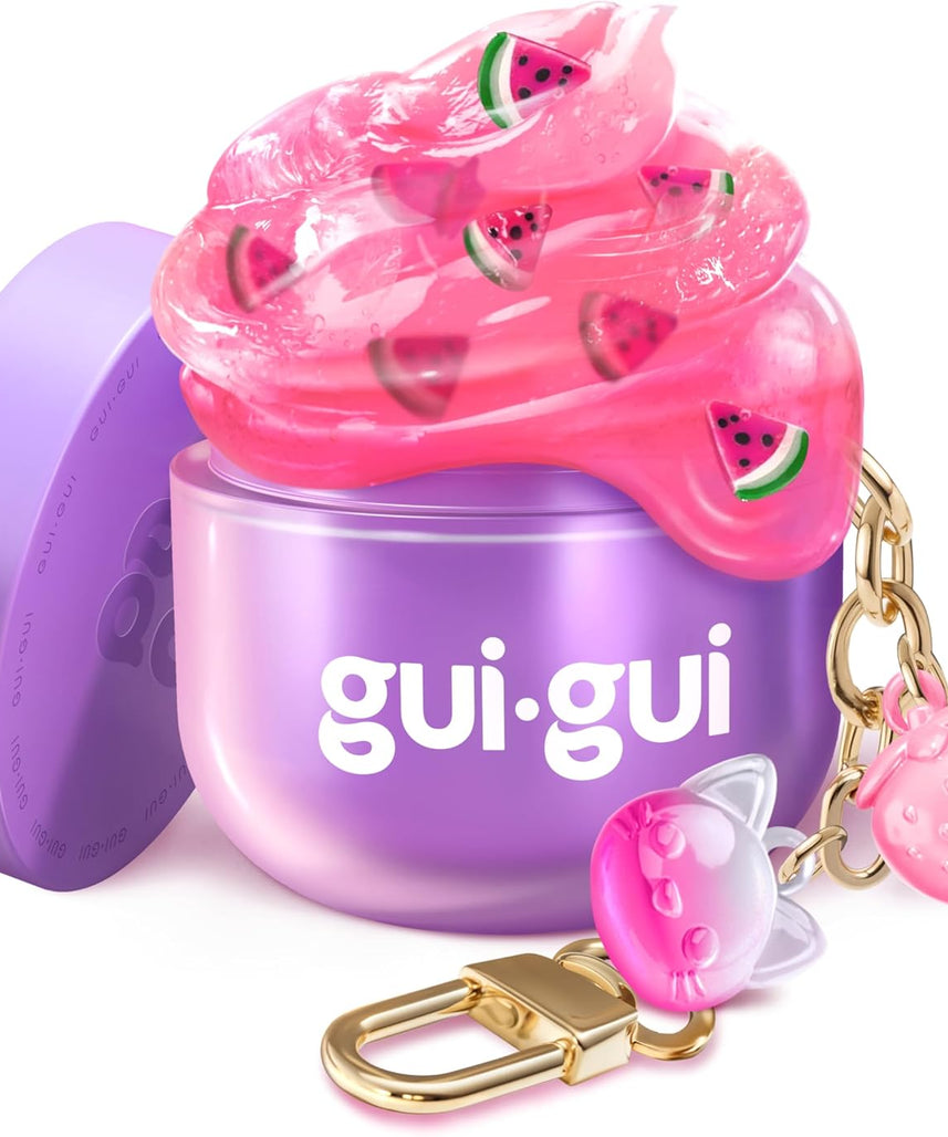 Gui Gui Slime Mini Single Pack Sensory Slime Toy, Pocket Sized DIY Slime Kit with Sparkly Charms, Scented Stretchy Slime & Surprise Collectible, 6 Years+