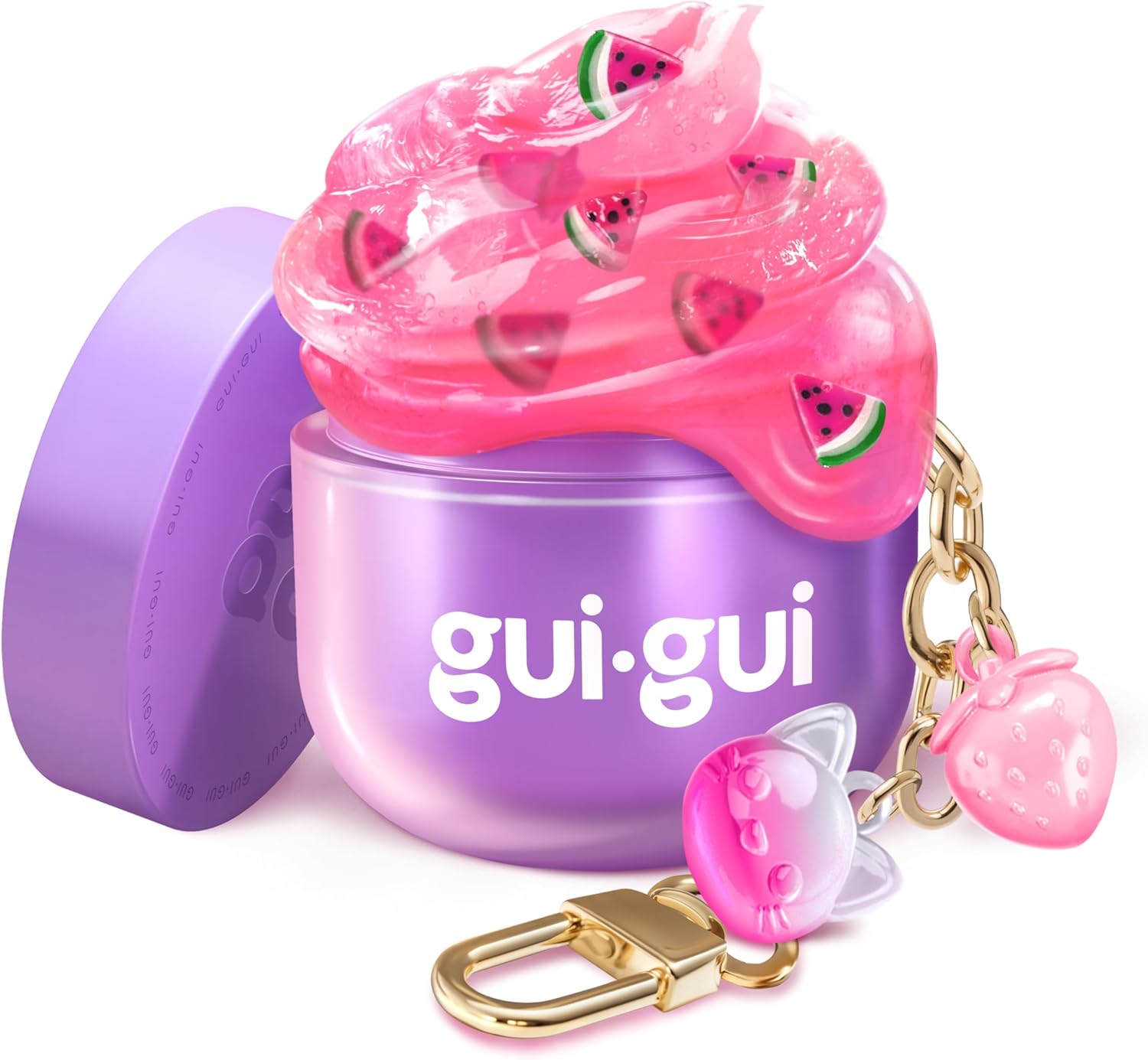 Gui Gui Slime Mini Single Pack Sensory Slime Toy, Pocket Sized DIY Slime Kit with Sparkly Charms, Scented Stretchy Slime & Surprise Collectible, 6 Years+