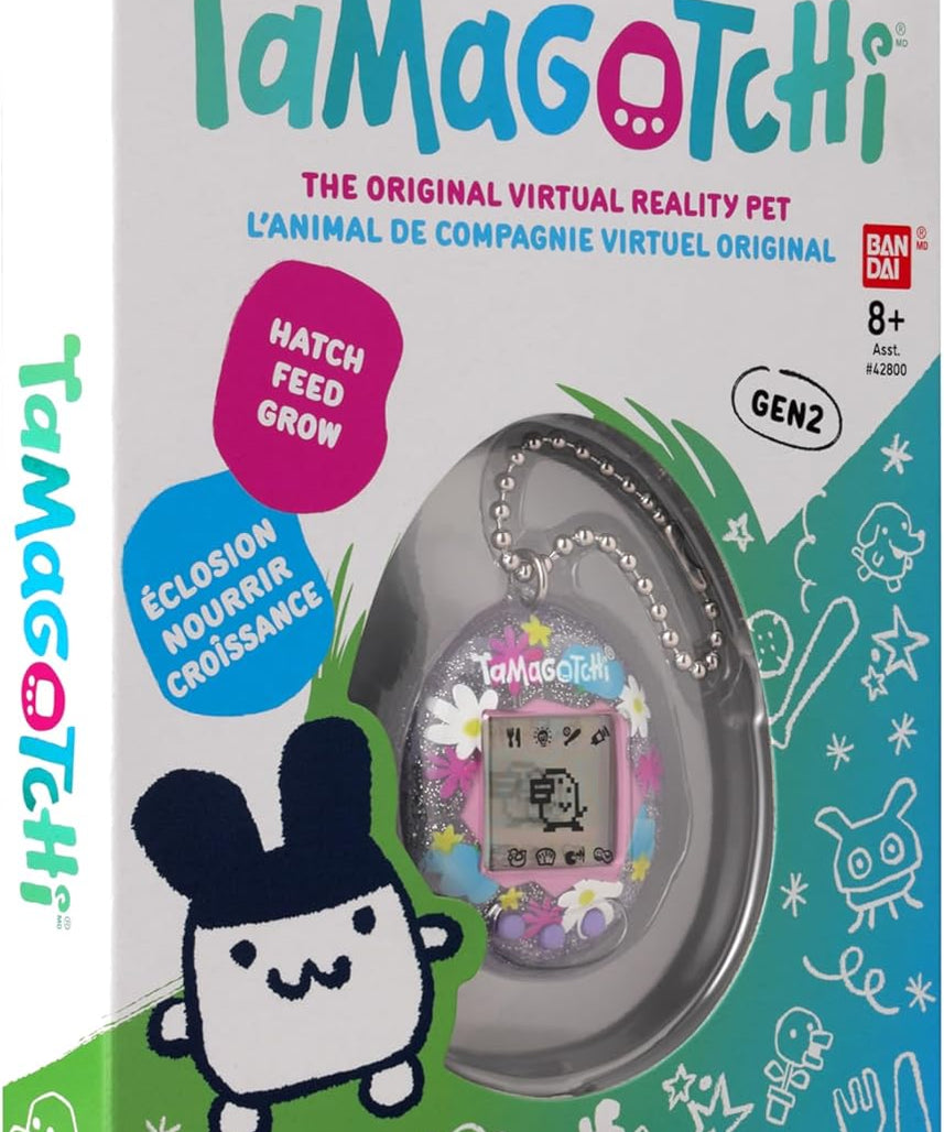 TAMAGOTCHI Bandai Original Flower Perfume Digital Pet, Nurture And Raise The Original Electronic Pet Japanese Kids Toys For Girls And Boys Make Great 90s Retro Gifts