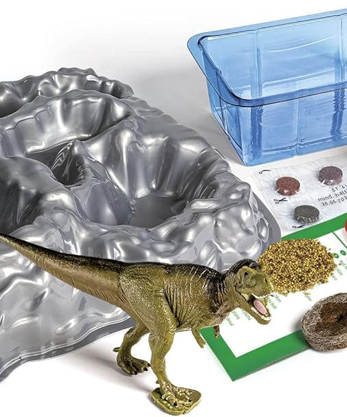 Clementoni Dinosaur Swamp, Recreate a Jurassic Landscape with Figures, Includes Cornstarch and Colorant, Educational, Learning Toy, A Combination of Paleontology, Chemistry and Botany, 1 Years+