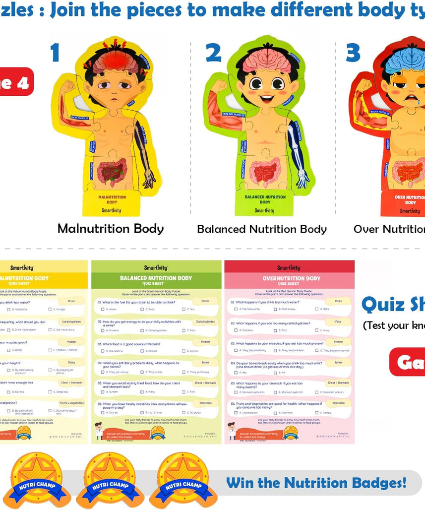 Smartivity Human Body Toy for Kids 6-12 Years|Body Organs & Functions|Birthday Gifts for Unisex|DIY Science Toys 6,7,8,9,10,11,12,13,14 Years Old I STEM Building Set Wooden Construction Game,79 Pcs