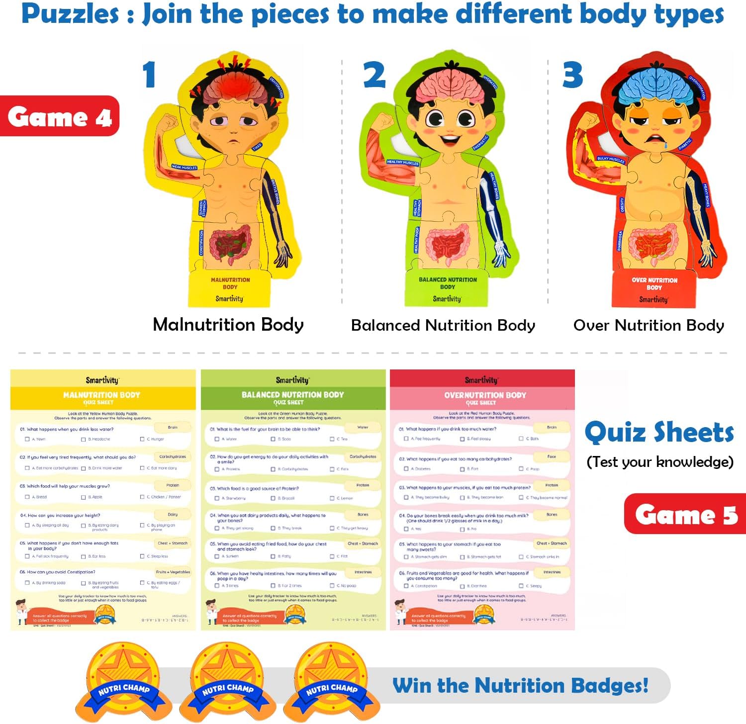 Smartivity Human Body Toy for Kids 6-12 Years|Body Organs & Functions|Birthday Gifts for Unisex|DIY Science Toys 6,7,8,9,10,11,12,13,14 Years Old I STEM Building Set Wooden Construction Game,79 Pcs