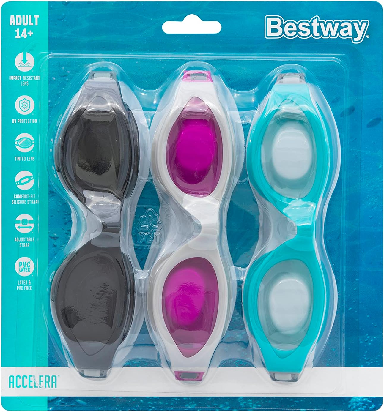 Bestway Accelera 3-Pack Goggles