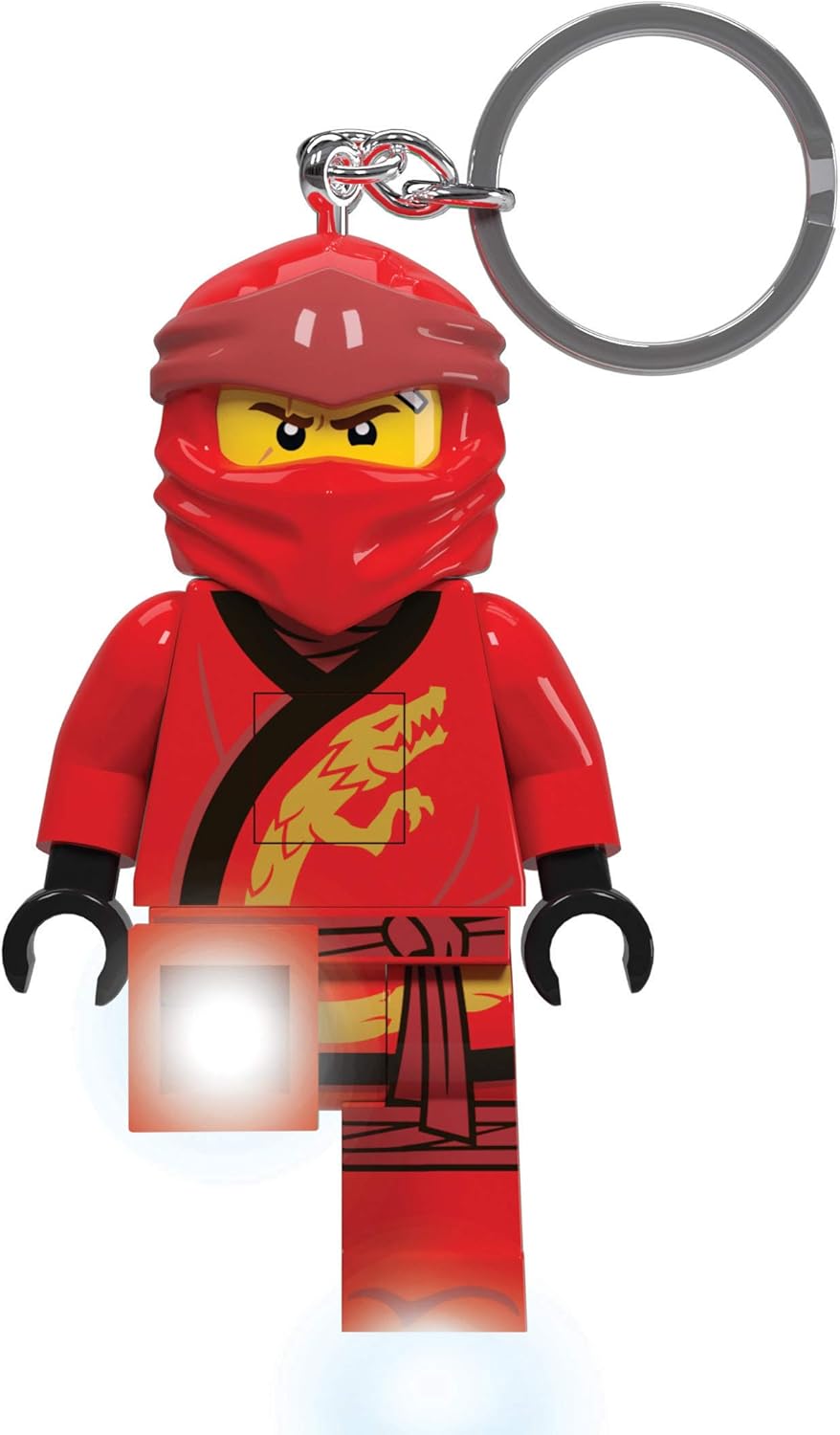 Lego IQ Ninjago Light Legacy Kai Keychain, 7.6 cm Tall