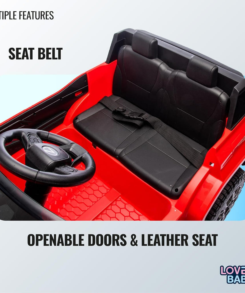 Lovely Baby LB 4002EL Lexus Style Kids Ride-On Car 12V Battery Operated Electric Car with EVA Wheels, LED Lights, Music, Seat Belt, Sit & Drive Vehicle for Boys & Girls 2–6+ Years