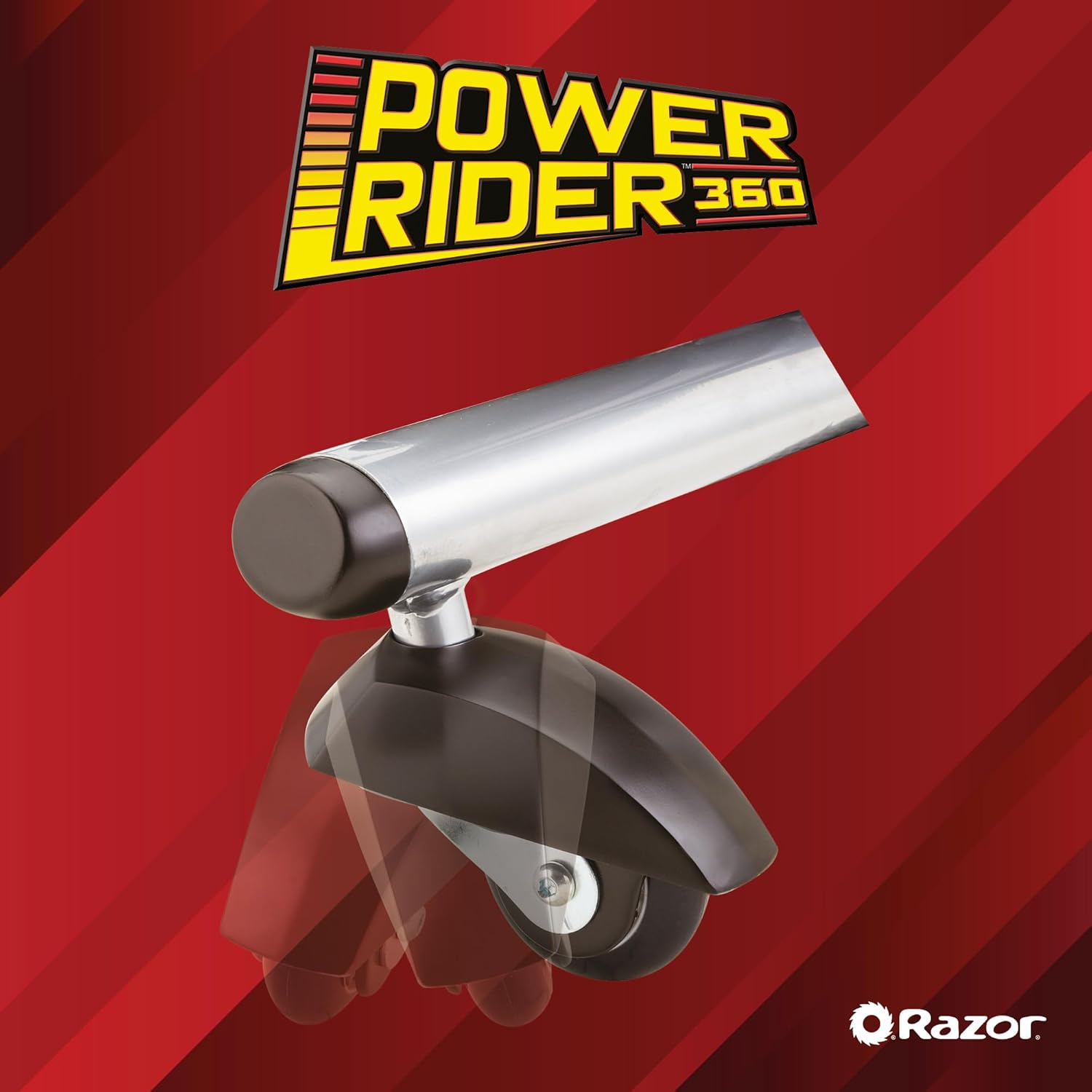 دراجة ثلاثية العجلات الكهربائية Razor PowerRider 360 للأطفال من سن 8 سنوات فما فوق، 12 فولت مع دواسة وقود بزر ضغط، سرعة تصل إلى 9 أميال في الساعة، مدة تشغيل 30 دقيقة، دوران 360 درجة وانزلاق، أقصى وزن للراكب 120 رطلاً
