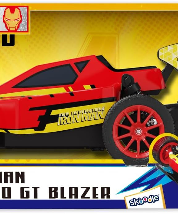 Marvel Iron Man Inferno GT Blazer 2.4 GHz RC Car – Full Function Remote Control Racing Truck with LED Lights, High-Speed Avenger Toy Vehicle for Kids & Collectors, Ages 6+, Official Marvel Merchandise