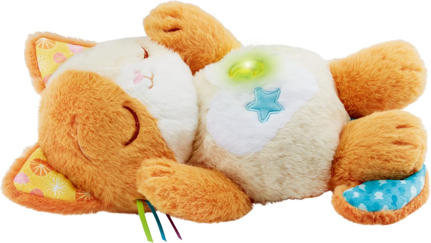 VTech Baby Calming Purrs Kitten Soft Plush Soothing Toy with Breathing Motion, Lights, Melodies, White Noise & Nature Sounds, Interactive Comfort Toy for Babies 0+ Months
