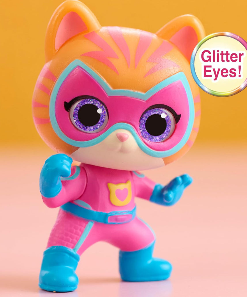 Just Play Disney Junior SuperKitties Collectible Figures Series 1, Surprise Heart Capsule with 1 Figure, Superhero & Kitten Characters, Kids Toy for Boys & Girls Ages 3+