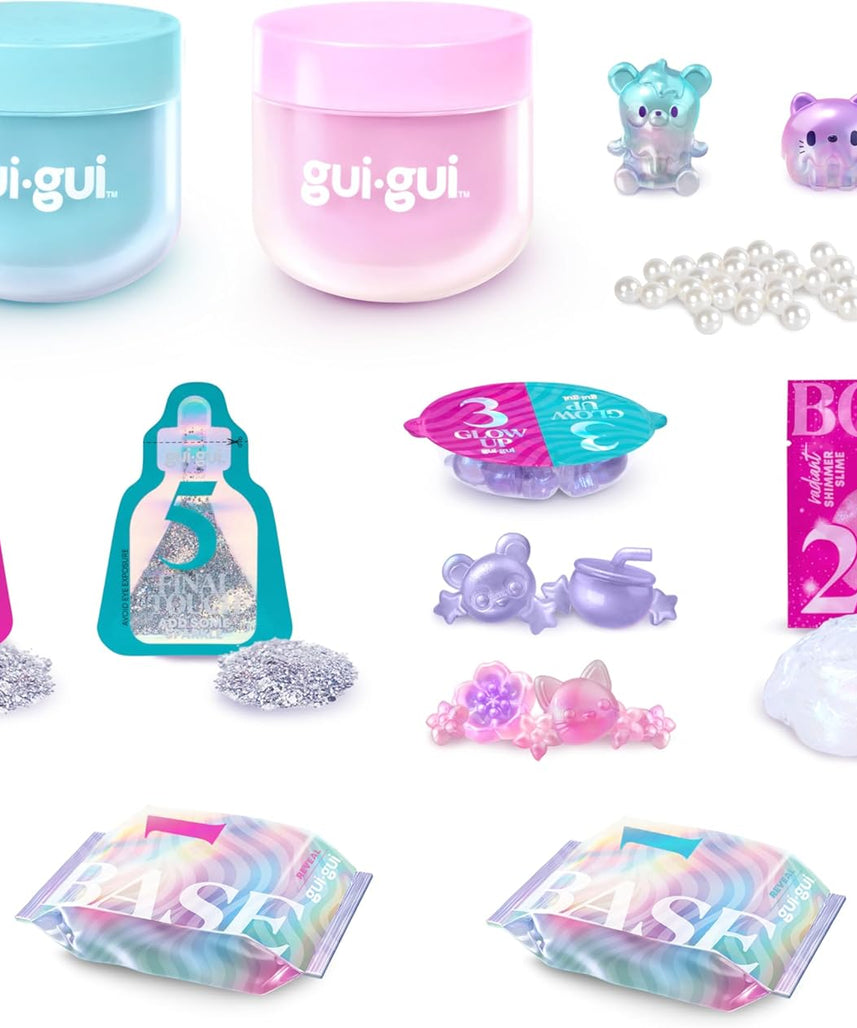 Gui Gui Deluxe Twin Pack DIY Slime Kit with Decorative Charms and Accessories, Sensory Creative Play Toy for Kids Ages 6+