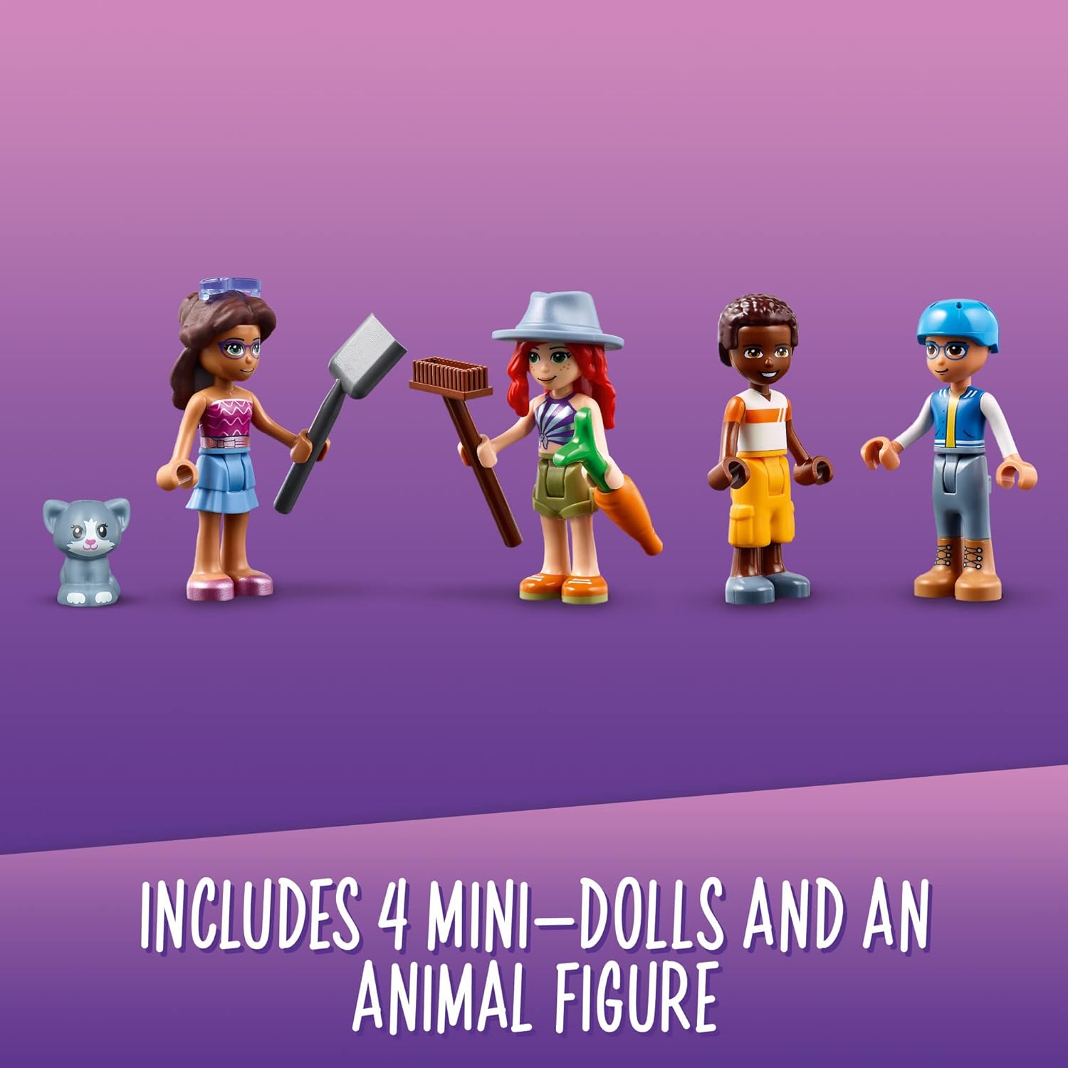 مجموعة بناء منزل القارب القناة 41702 من ليجو فريندز، 737 قطعة مع 4 دمى صغيرة، بما في ذلك ميا ولعبة حيوان واحدة، هدية عيد ميلاد للأطفال من سن 7 سنوات فما فوق