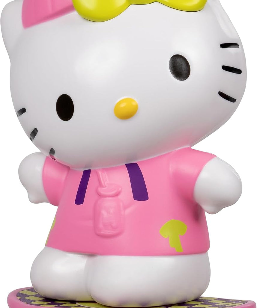 Jazwares Hello Kitty® and Friends - 4” Hello Kitty Premier Figure with a Skateboard - Series 2 - Officially Licensed Sanrio Product from Ages 6+