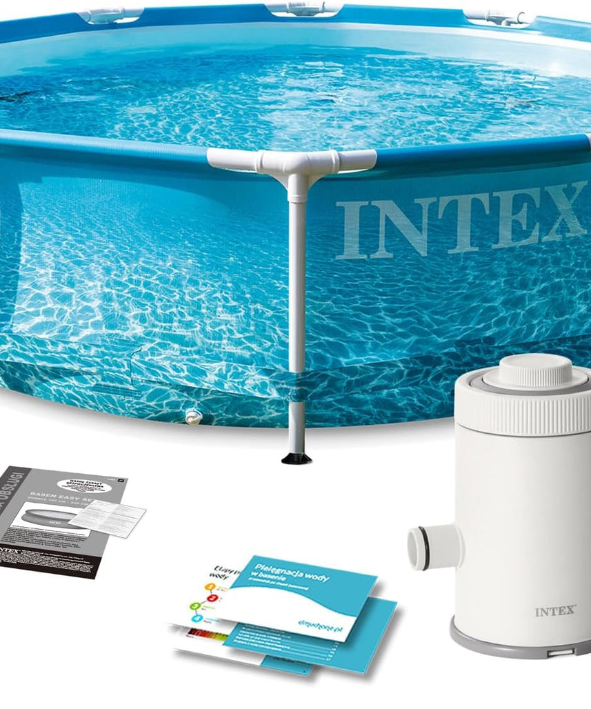 Intex 10 Ft X 30-Inch Beachside Metal Frame Pool Set