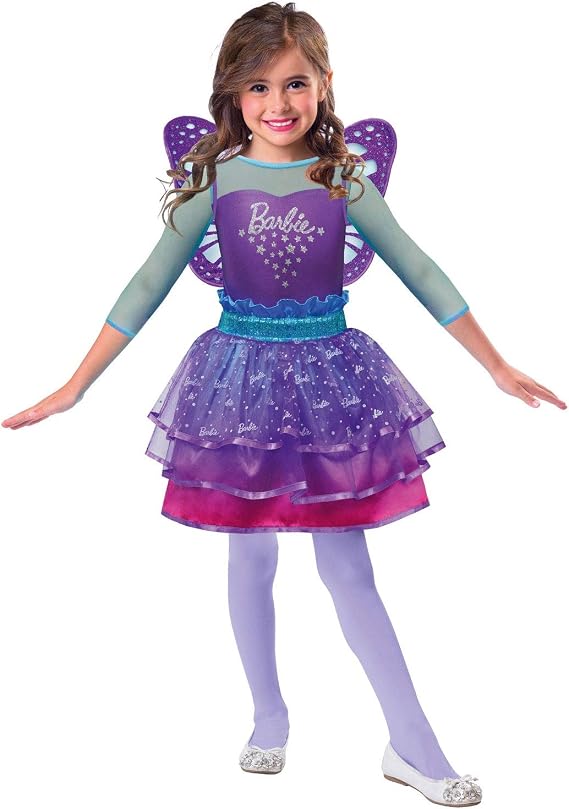 amscan 9903285 Barbie Rainbow Fairy Dress Age 8-10 Years - 1 Pc, Non-Solid Colour