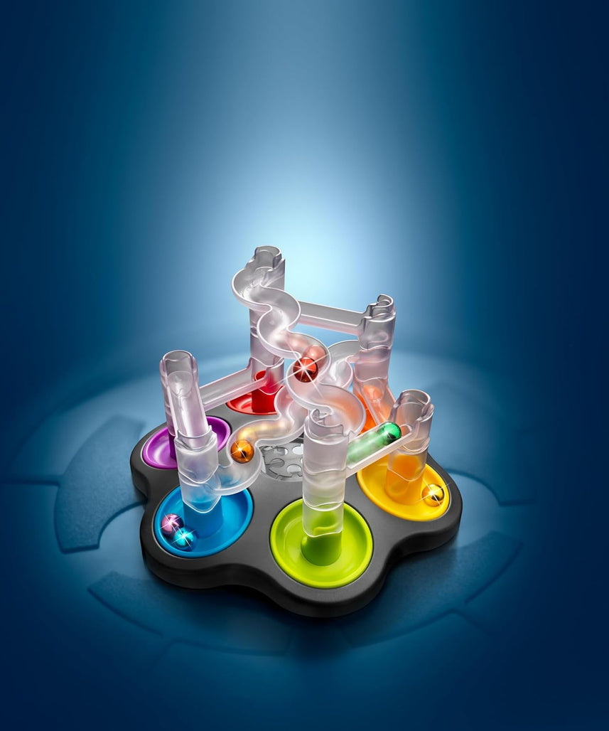 SmartGames DropZone, 3D Marble Run Brain Teaser Puzzle with 80+ Challenges, STEM Educational Toy for Kids 8+