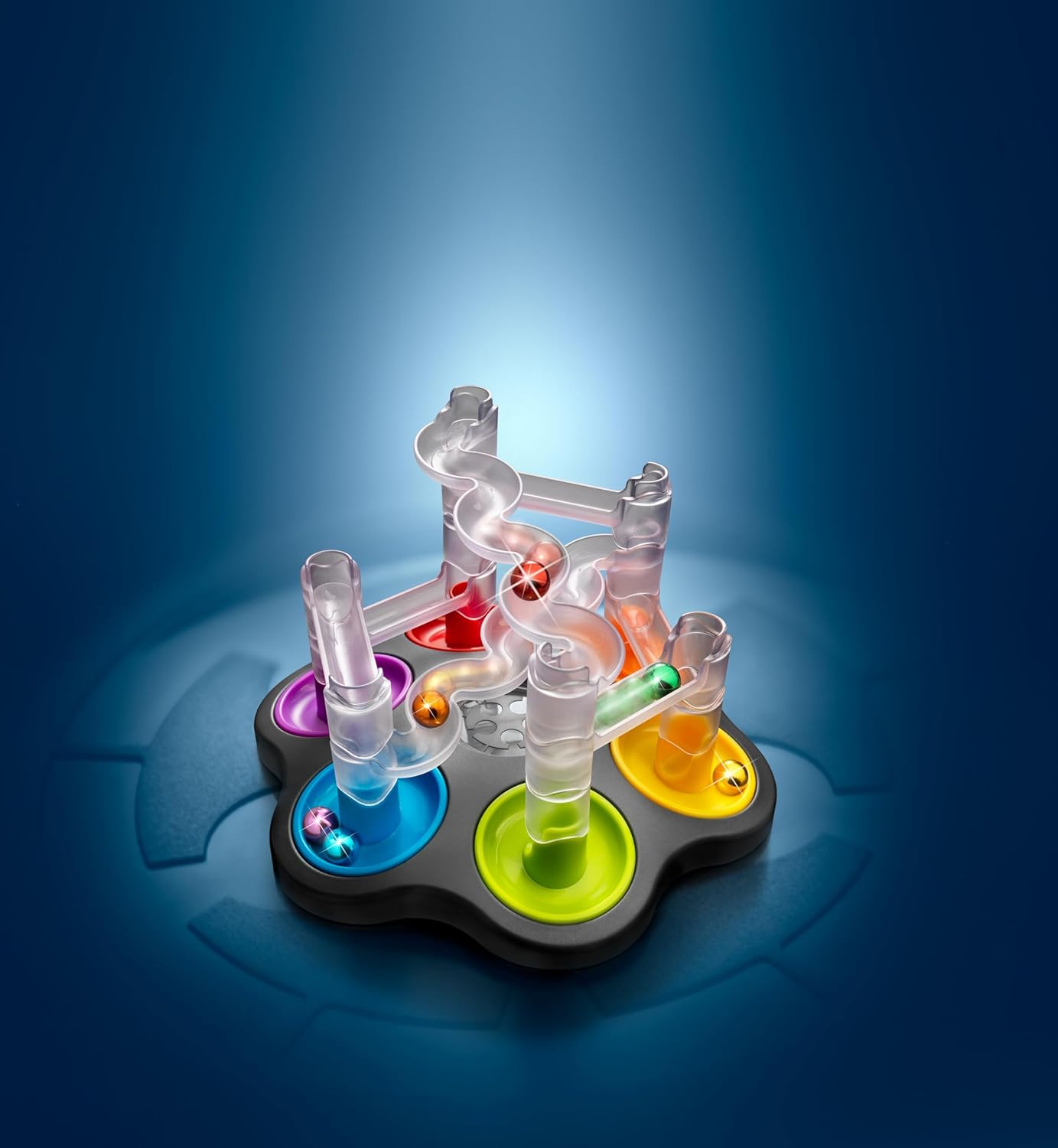 SmartGames DropZone, 3D Marble Run Brain Teaser Puzzle with 80+ Challenges, STEM Educational Toy for Kids 8+