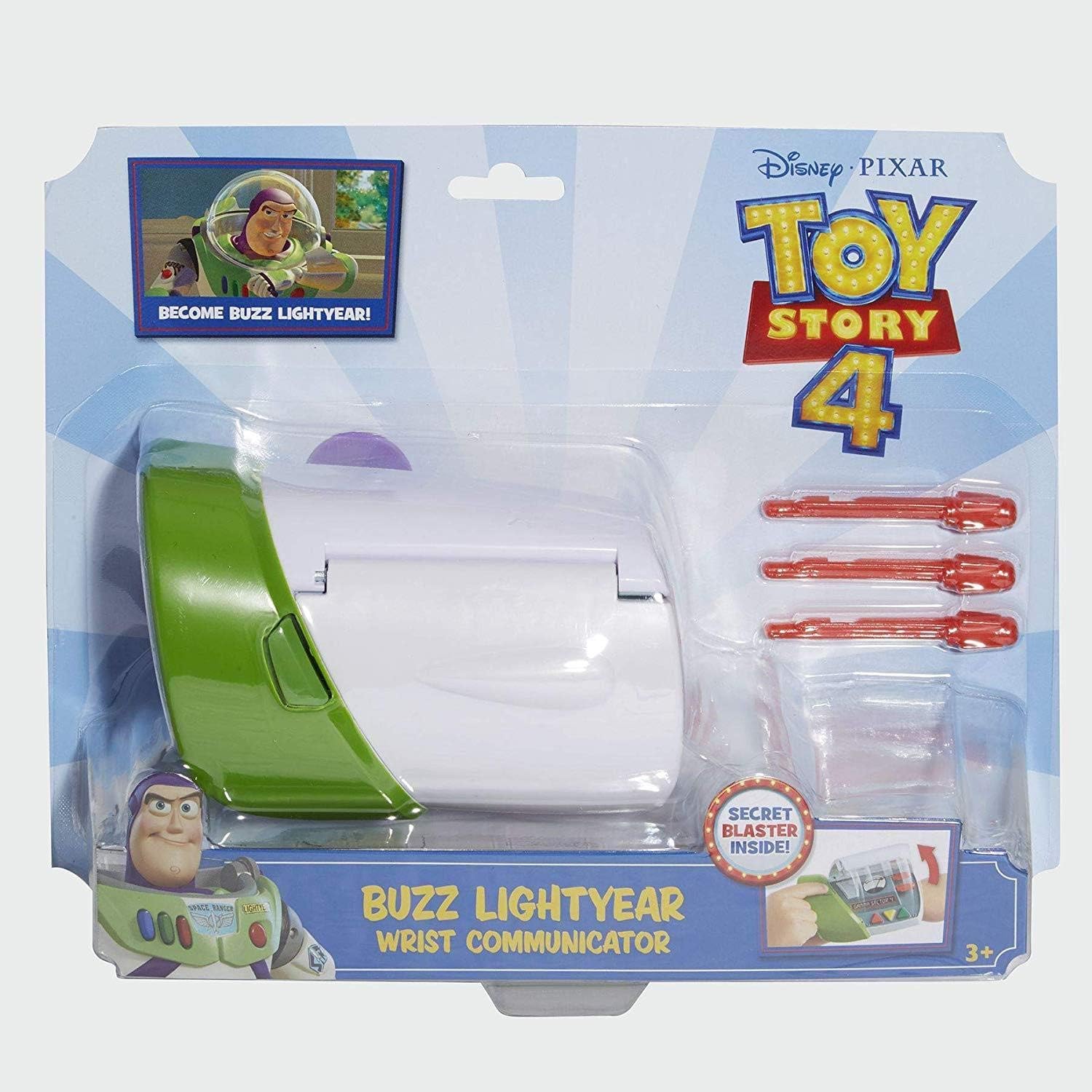 Mattel Toy Story Buzz Lightyear Wrist Communicator Toy with Projectiles for Kids 3+